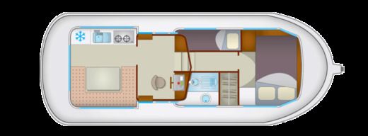 Houseboat Pénichettes® P935W Classique Plan du bateau