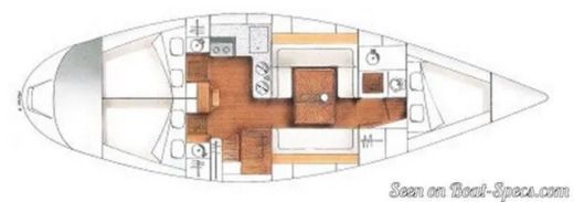 Sailboat Dufour Dufour 39 Classic Plan du bateau