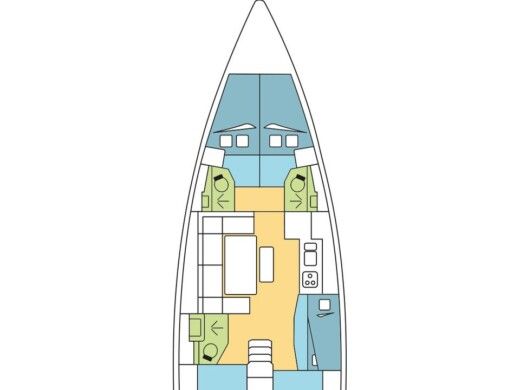 Sailboat Dufour 460 boat plan