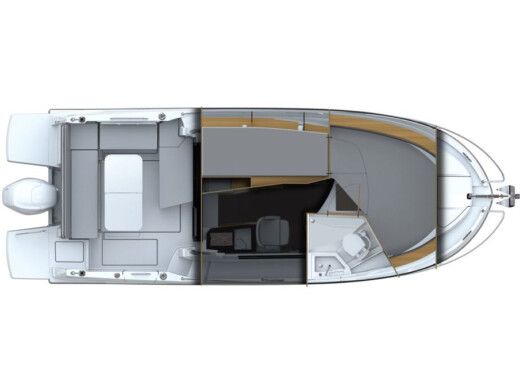 Motorboat  Antares 9 OB Boat layout
