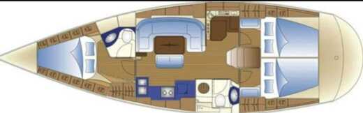 Sailboat Bavaria Bavaria 42 Plan du bateau