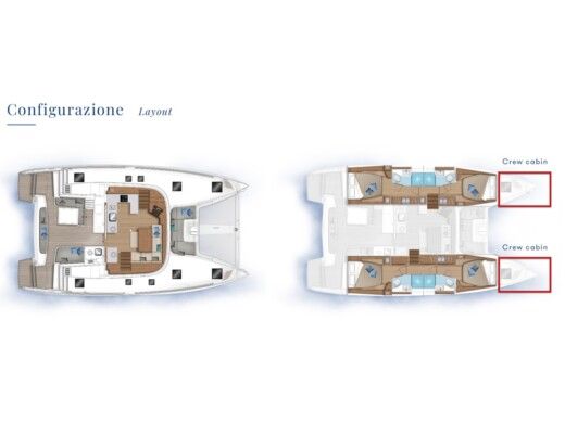 Catamaran  Lagoon 46  Boat design plan