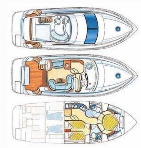 Motorboat Azimut 39 FLY Boat design plan