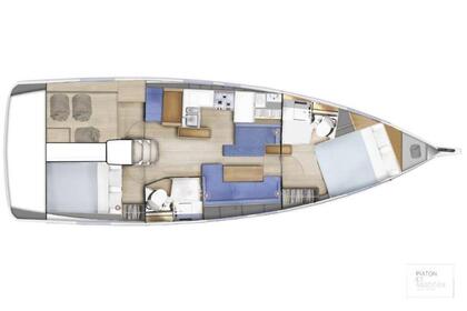 Hyra båt Segelbåt Jeanneau Sun Odyssey 410 Saint-Laurent-du-Var