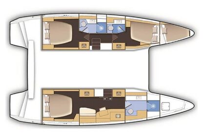 Verhuur Catamaran Lagoon-Bénéteau Lagoon 42 - 3 + 1 cab. Marina Frapa