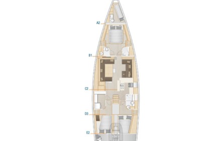 Rental Sailboat Hanse Yachts Hanse 588 - 3 + 1 cab. Split