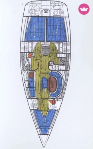 Sailboat Ronautica Roo 400 Plano del barco