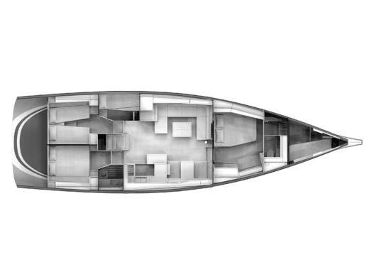 Sailboat  Grand Soleil 52 LC boat plan