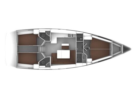 Sailboat BAVARIA 46 CRUISER - S/Y Kynthia Boat layout