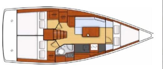 Sailboat Beneteau Oceanis 35.1 Plan du bateau