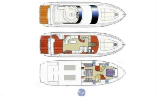 Motor Yacht Astondoa 54 GLX Plano del barco