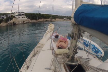 A CLASSIC JEANEAU 41 FEET SAILING BOAT IN GREECE