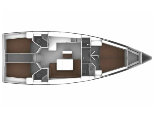 Sailboat  Bavaria 46 Cruiser Boat layout