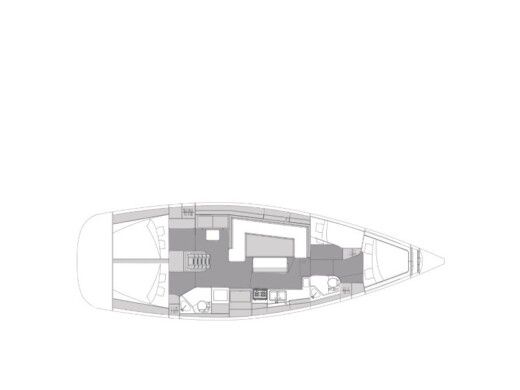 Sailboat Elan Impression 45.1 Boat layout