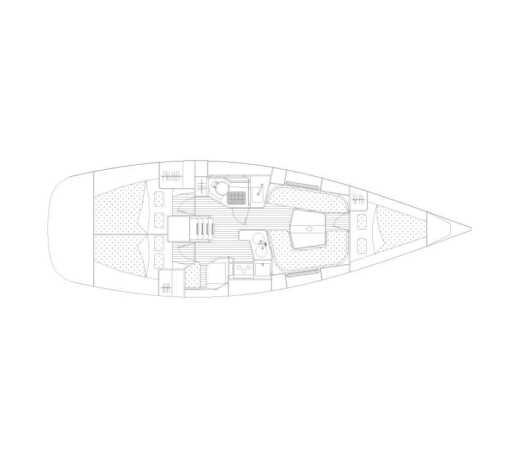 Sailboat Elan Elan 37 performance Boat layout