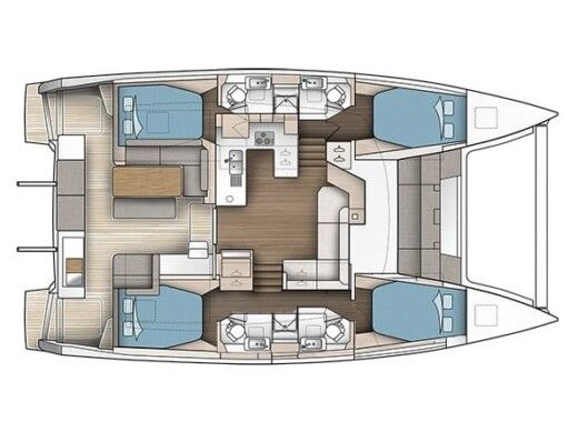 Catamaran Fountaine Pajot Astréa 42 Boat design plan