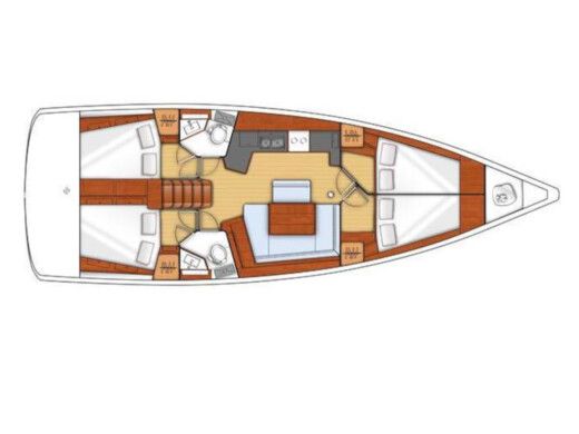 Sailboat Beneteau Oceanis 45 Boat design plan