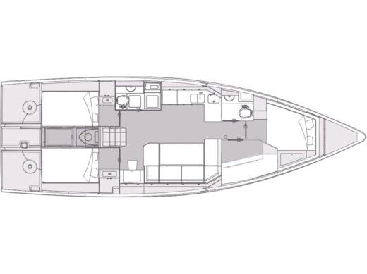 Sailboat Elan Impression 43 boat plan
