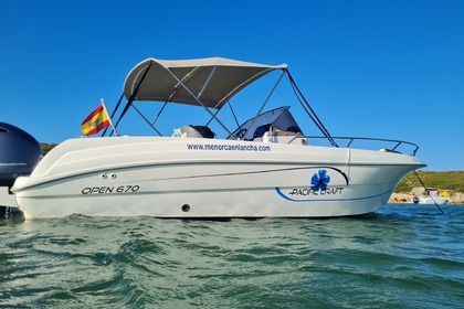 Hire Motorboat Pacific Craft Open 670 Ciutadella de Menorca