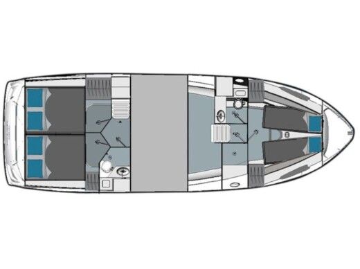 Motorboat BAVARIA E40 FLY Boat layout