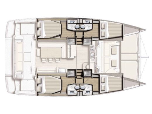 Catamaran Bali - Catana Bali 4.1 Plano del barco