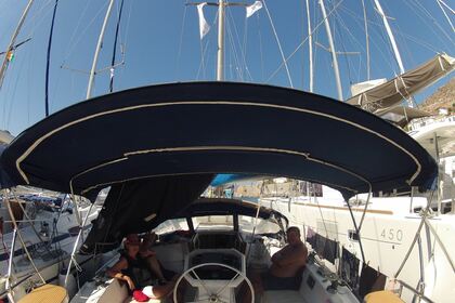 A CLASSIC JEANEAU 41 FEET SAILING BOAT IN GREECE