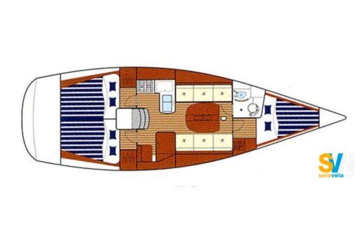Sailboat Beneteau First 36.7 Plano del barco