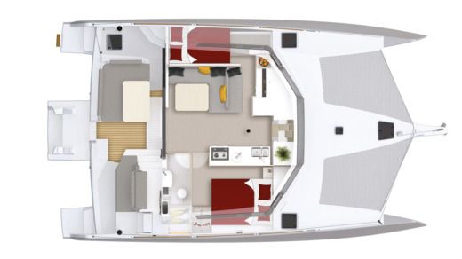 Catamaran  Neel 43 Plan du bateau