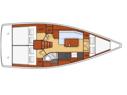 Sailboat BENETEAU OCEANIS 35.1 Boat layout