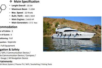 Hyra båt Motorbåt LUXURY MOTOR YACHT 20,5M SCIROCCO Bodrum