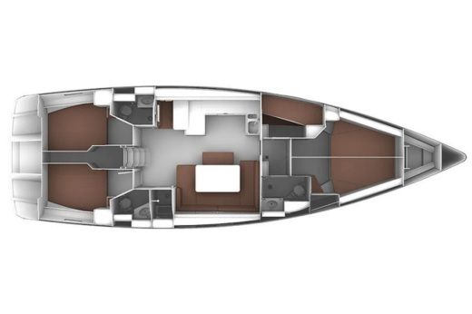 Sailboat Bavaria Yachtbau Bavaria Cruiser 51 Plan du bateau