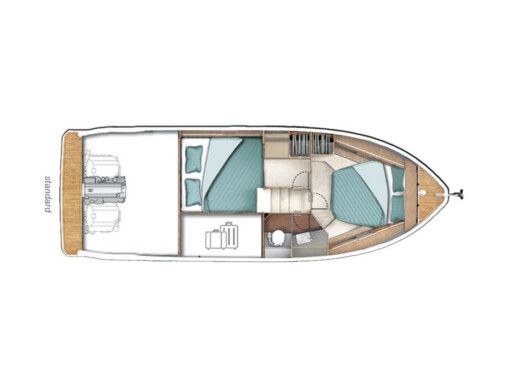 Motorboat  Sealine C335 Boat design plan