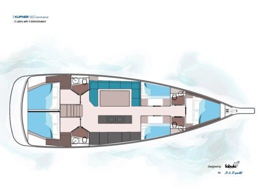 Sailboat  D&D Kufner 50 I. boat plan