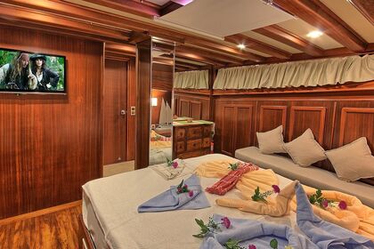 Rent this impressive gulet for up to 6 persons