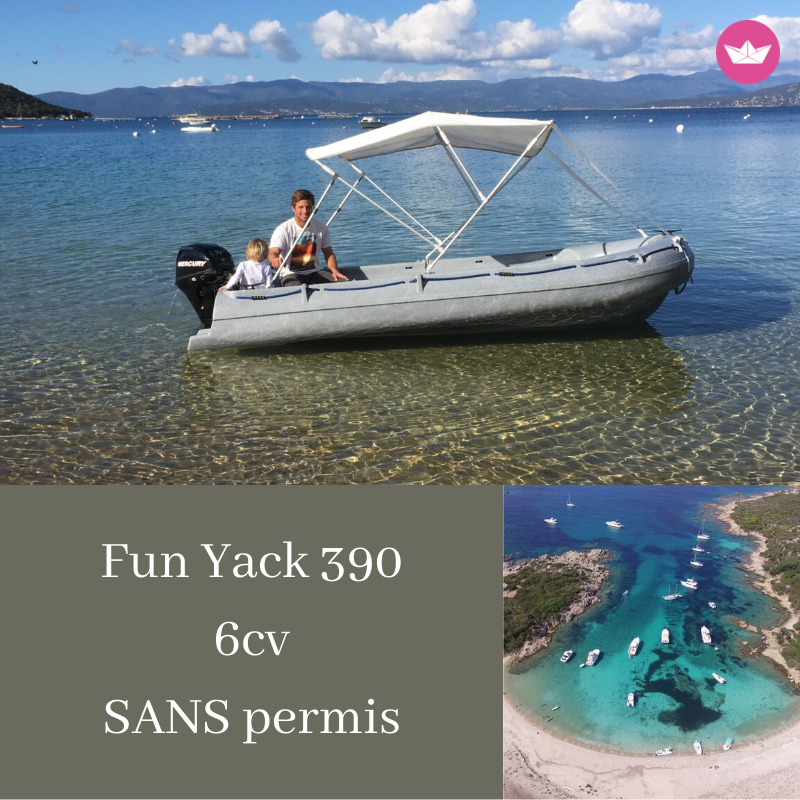 Bateau sans permis  Fun Yack 390 6cv 3