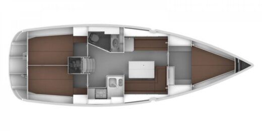 Sailboat Bavaria 36 Cruiser Boat layout