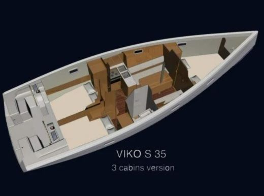 Sailboat Viko 35S Plan du bateau
