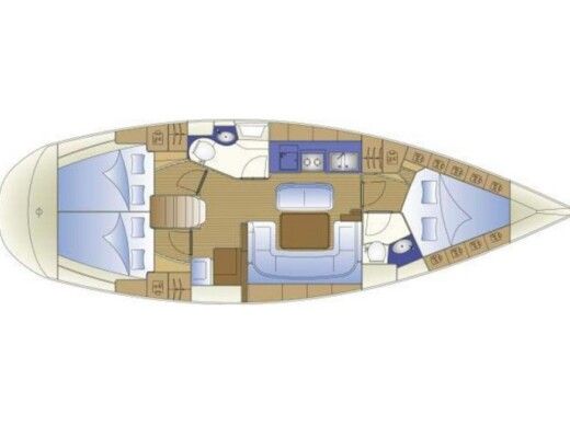 Sailboat  Bavaria 40 boat plan
