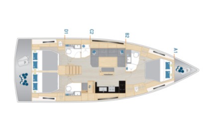 Hyra båt Segelbåt Hanse Yachts Hanse 460 - 3 cab Trogir