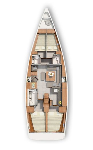 Sailboat HANSE 455 boat plan