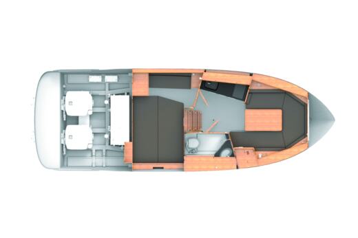 Motorboat Bavaria S30 Boat layout