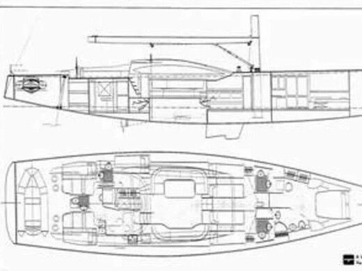 Sailboat Yatlant 24 Boat layout