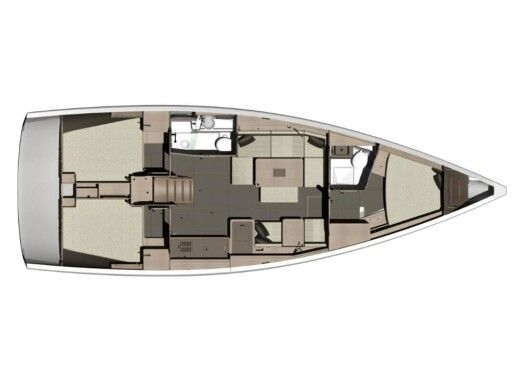 Sailboat  Bavaria Cruiser 40 Boot Grundriss
