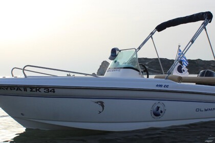 Rental Boat without license  Olympic 490cc Kimolos