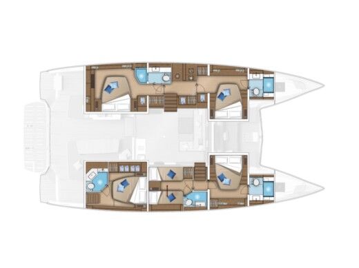 Catamaran Lagoon Lagoon 55 boat plan