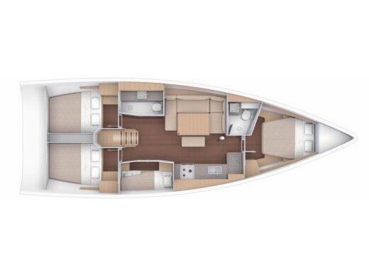 Sailboat Dufour Dufour 430 Boat design plan