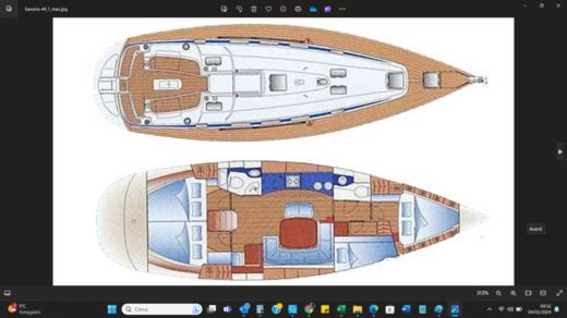 Sailboat Bavaria Bavaria 44 Plan du bateau