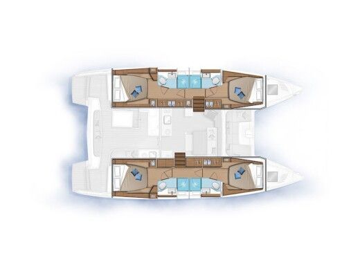 Catamaran Lagoon Lagoon 46  boat plan