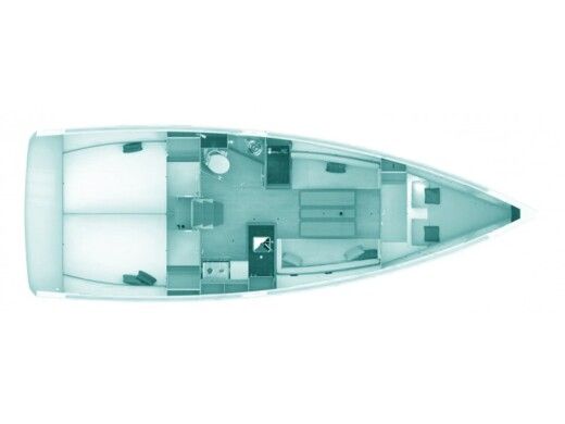 Sailboat JEANNEAU SUN ODYSSEY 349 Boat layout