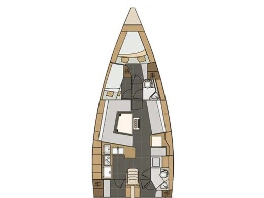 Sailboat  Elan Impression 45 boat plan